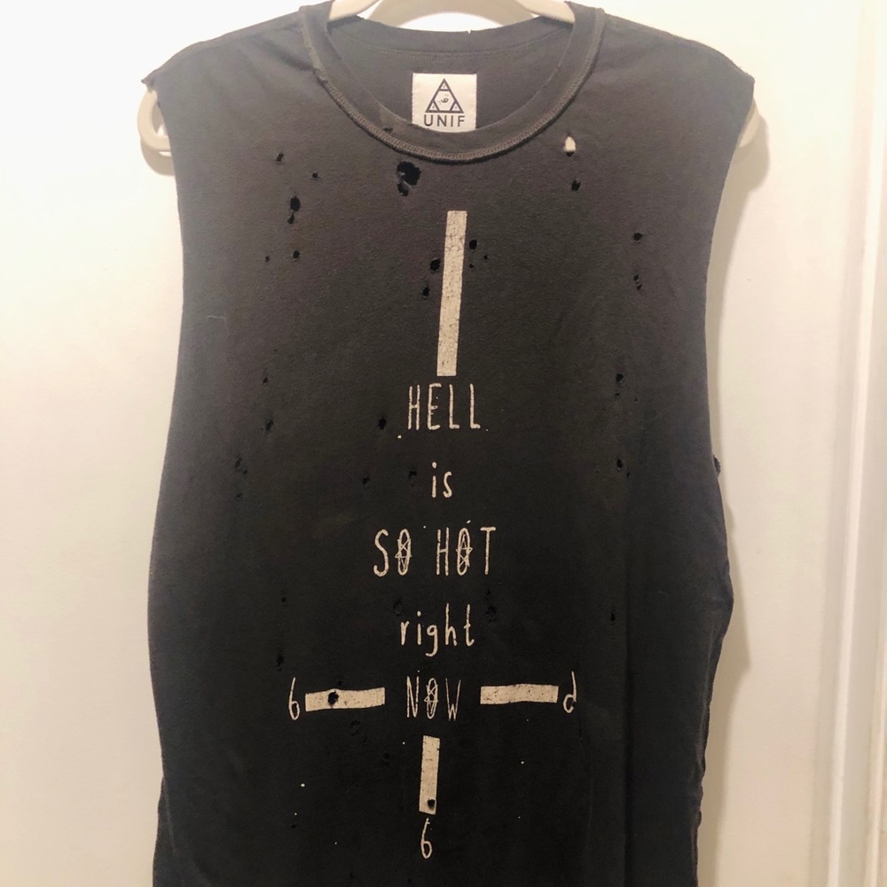 Hell is So Hot Right Now (L)🥵 Unif Muscle Tee